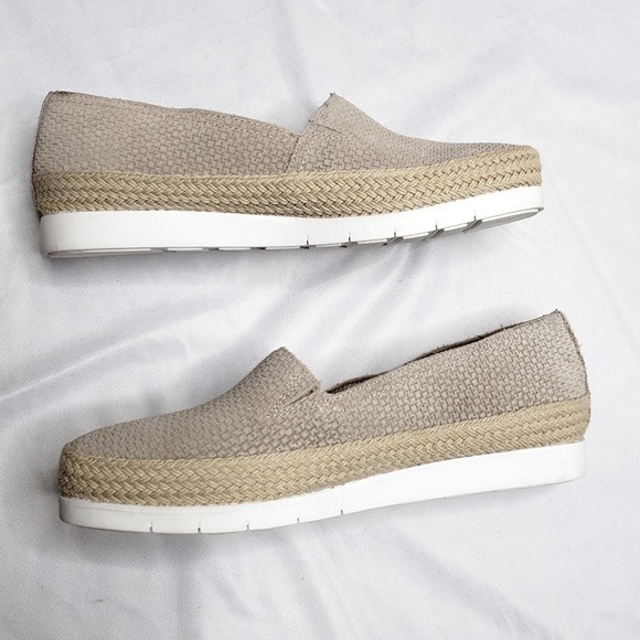 Donald J Pliner Paryn Slip On Loafers Leather Tan Espadrille Size 6 Women's - Picture 7 of 9